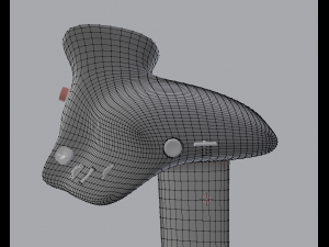 Throttle grip for fighter jet 3D Model
