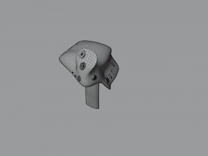 Throttle grip for fighter jet 3D Model