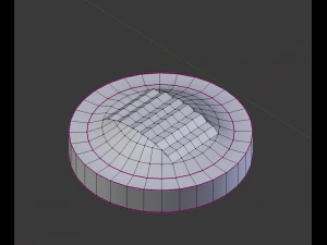 Кнопки управления переключателем триммера куркового весла самолета 3D Модель