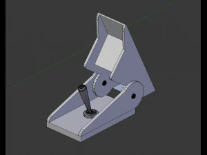 Кнопки управления переключателем триммера куркового весла самолета 3D Модель