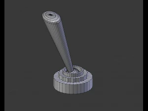 Кнопки управления переключателем триммера куркового весла самолета 3D Модель