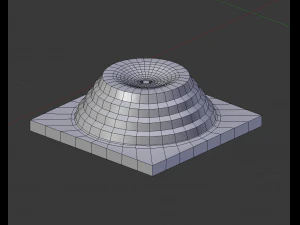 Кнопки управления переключателем триммера куркового весла самолета 3D Модель
