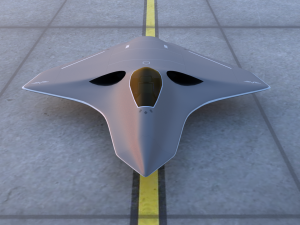Silent Bat sixth generation stealth fighter jet 3D Модель