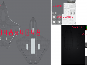 Silent Bat sixth generation stealth fighter jet 3D Модель