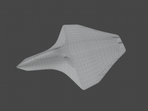 Silent Bat sixth generation stealth fighter jet 3D Модель