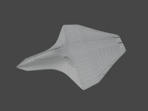 Silent Bat sixth generation stealth fighter jet 3D Model