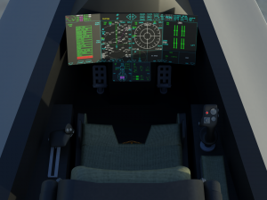 Silent Bat sixth generation stealth fighter jet 3D Модель