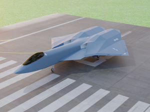 Arrow sixth generation stealth fighter jet 3D 모델