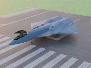Arrow sixth generation stealth fighter jet 3D 모델