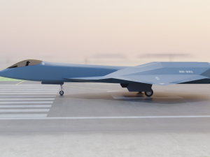 Arrow sixth generation stealth fighter jet 3D 모델