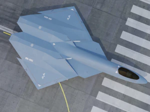 Arrow sixth generation stealth fighter jet 3D Model