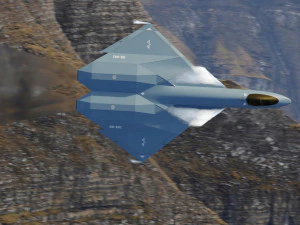 Arrow sixth generation stealth fighter jet 3D Model
