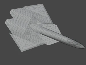 Arrow sixth generation stealth fighter jet 3D Model