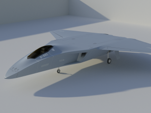 DAGGER Light sixth generation stealth fighter jet 3D Model
