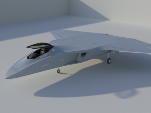 DAGGER Light sixth generation stealth fighter jet Modelo 3D