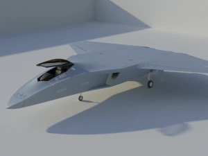 DAGGER Light sixth generation stealth fighter jet 3D Model