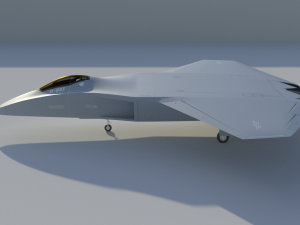 DAGGER Light sixth generation stealth fighter jet Modelo 3D