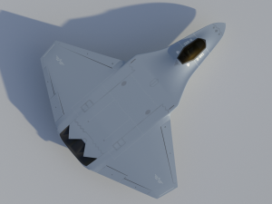 DAGGER Light sixth generation stealth fighter jet Modelo 3D