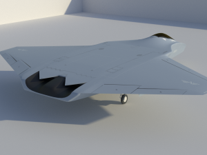 DAGGER Light sixth generation stealth fighter jet Modelo 3D
