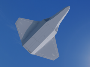 DAGGER Light sixth generation stealth fighter jet Modelo 3D
