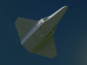 DAGGER Light sixth generation stealth fighter jet Modelo 3D