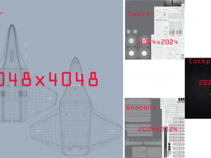 DAGGER Light sixth generation stealth fighter jet Modelo 3D