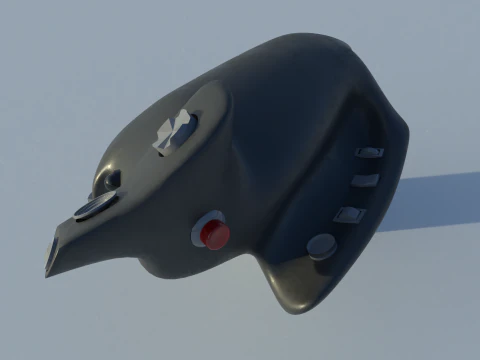 Throttle grip for next generation fighter jet 3D Model