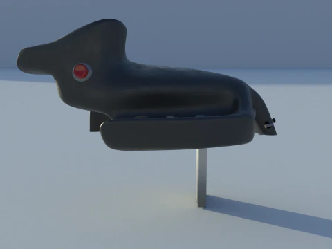 Throttle grip for next generation fighter jet 3D Model