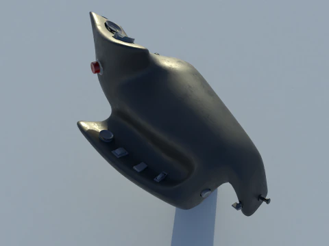 Throttle grip for next generation fighter jet 3D Model