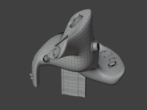 Throttle grip for next generation fighter jet 3D Model