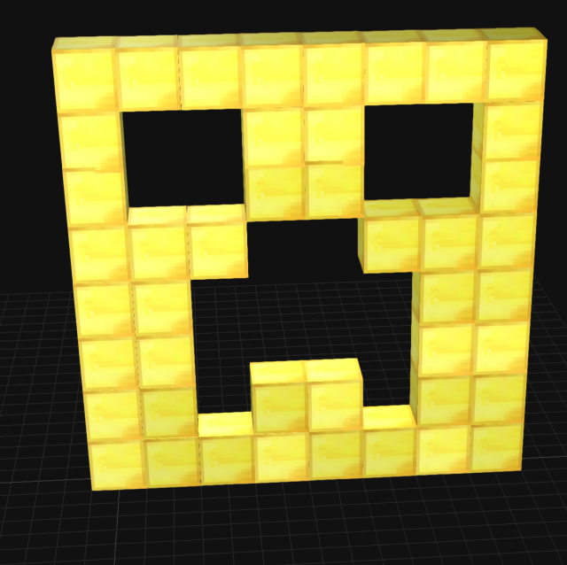 Minecraft Gold Creeper Head 3d Model In Other 3dexport