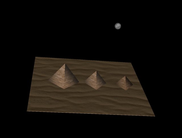 pyramid at night 3D मॉडल .c4d .max .obj .3ds .fbx .stl .blend 