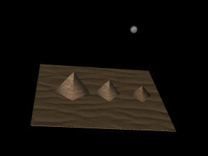 piramide di notte Modello 3D