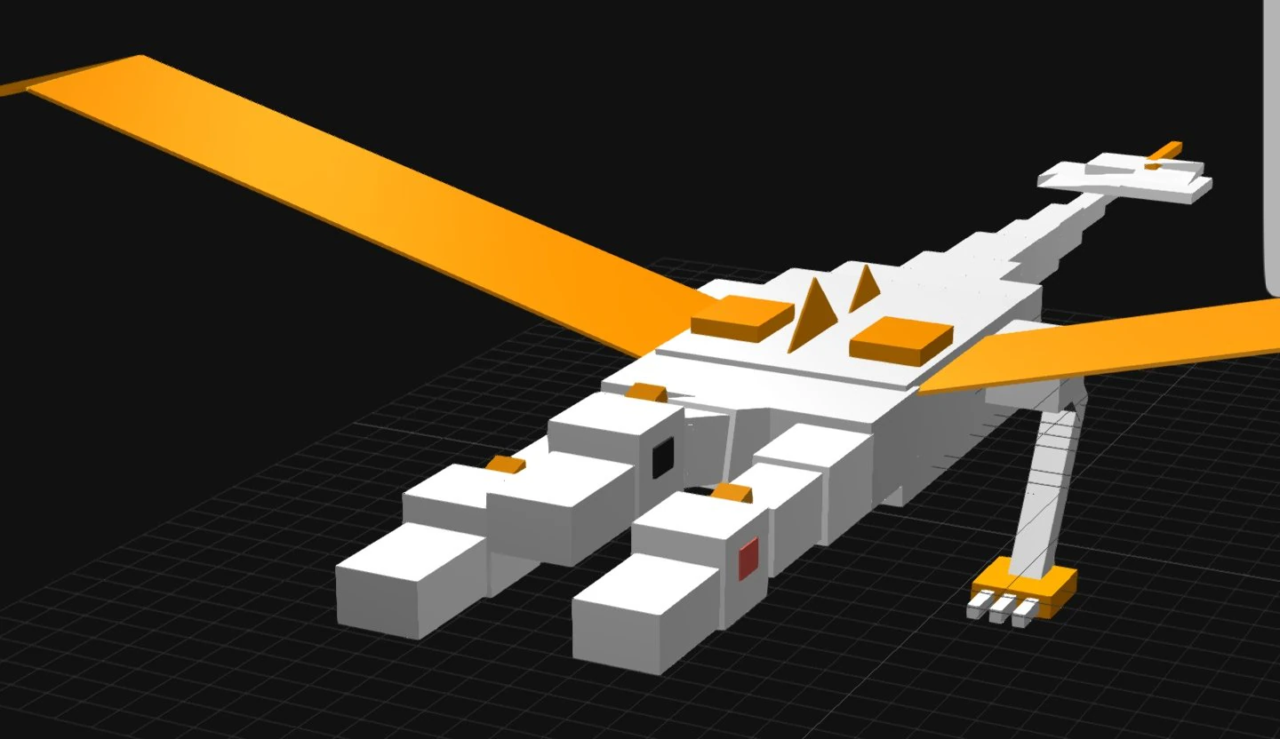 minecraft orespawn dragon 3D Model .c4d .max .obj .3ds .fbx .stl .blend 
