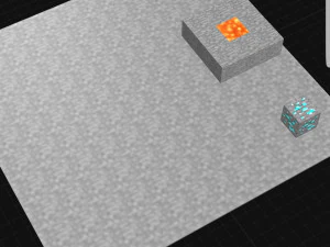 каменная плита майнкрафт 3D Модель