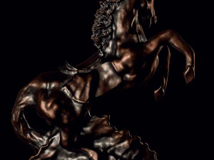 घोड़े की मूर्ति 3D मॉडल