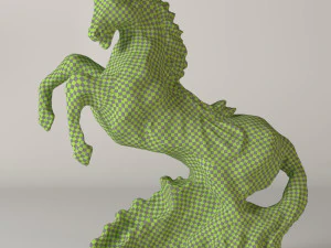 घोड़े की मूर्ति 3D मॉडल