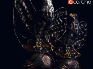 독수리 동상 3D 모델
