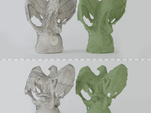 老鹰雕像 3D 模型