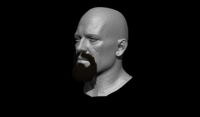 heisenberg beard 3D Model .c4d .max .obj .3ds .fbx .stl .blend 