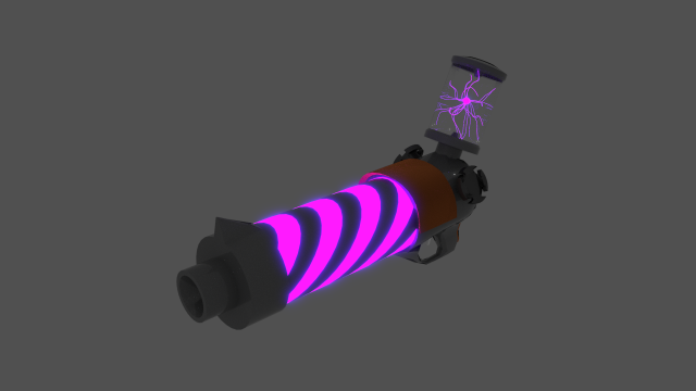 plasma pistola v1 Modelo 3D .c4d .max .obj .3ds .fbx .stl .blend 