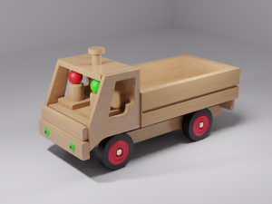 wood truck 3D Model