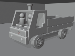 wood truck 3D Модель
