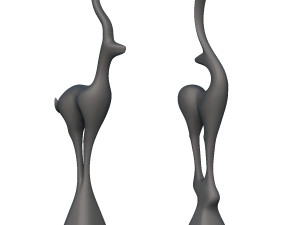 deer standing deco 3D Print Model