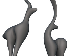 deer standing deco 3D Print Model