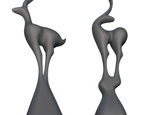 deer standing deco 3D Print Model