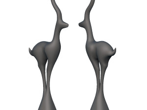 deer standing deco 3D Print Model