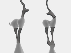 deer standing deco 3D Print Model