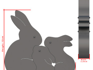 easter rabbit puzzle 3D Принт Модель