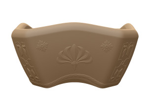 bonsai pot unglazed primitive square Model Cetak 3D